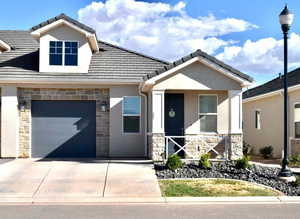 View of craftsman-style house