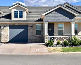 View of front of house featuring a garage