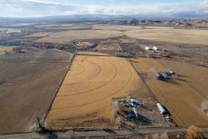 Aerial view featuring a rural view