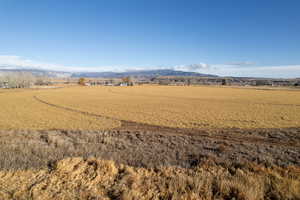 Mountain view featuring a rural view