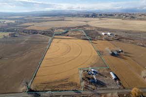 Aerial view featuring a rural view