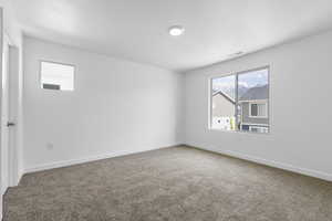 View of carpeted empty room