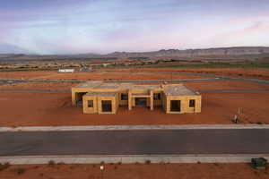 Exterior space with a mountain view