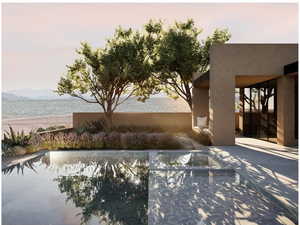 Property view of pool featuring a mountain view