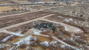 Aerial view with a rural view