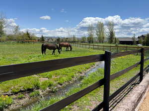 Exterior space featuring a rural view