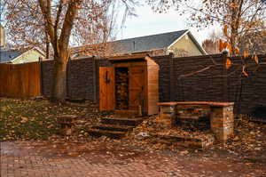 View of outbuilding