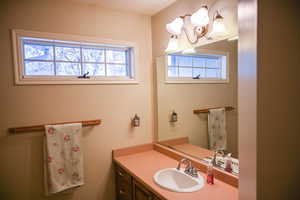 Bathroom featuring vanity