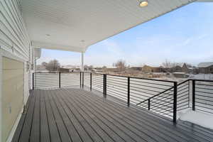 View of deck