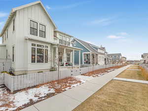 View of front of property with a porch