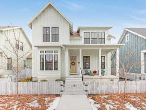 Modern farmhouse with a porch