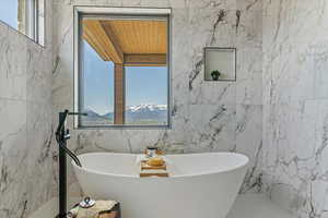 Primary freestanding bath