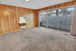 Family Room and view of patio