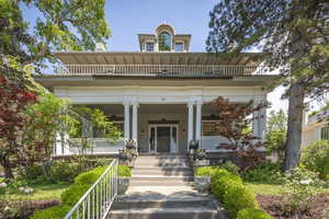 View of front facade featuring a porch