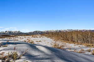 View of road featuring a mountain view