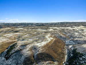 Bird's eye view featuring a mountain view