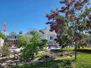 View of yard with a patio