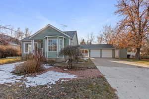 View of front of house featuring a garage