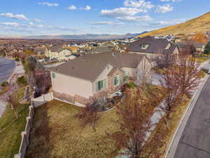 Bird's eye view featuring a mountain view