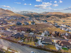 Bird's eye view featuring a mountain view