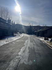 View of road featuring a mountain view