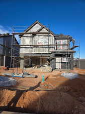 Property in mid-construction with a balcony