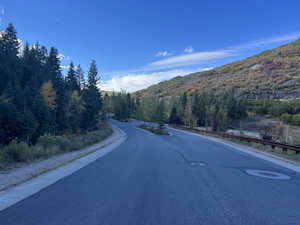 View of road featuring a mountain view