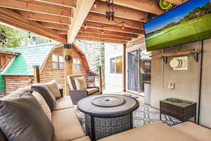 View of patio / terrace featuring an outdoor hangout area