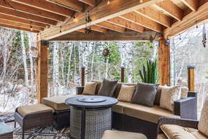 View of patio / terrace with an outdoor hangout area