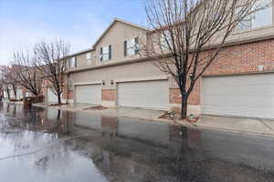 Front of property with a garage