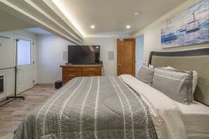 Bedroom featuring light hardwood / wood-style floors