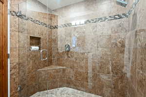 Bathroom featuring a stall shower