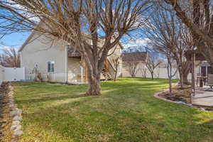 View of yard with a patio