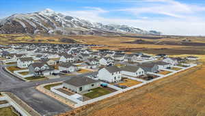 Bird's eye view featuring a mountain view