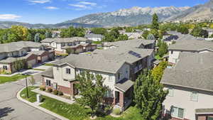 Bird's eye view featuring a mountain view