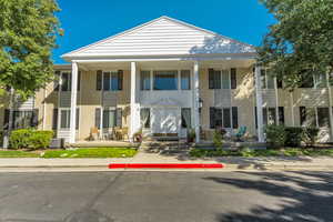 View of front of home featuring central AC unit and covered porch