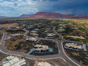 Bird's eye view featuring a mountain view