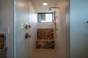 Bathroom with walk in shower