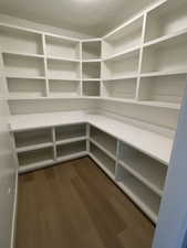 Pantry with countertops