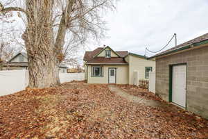 View of back of property