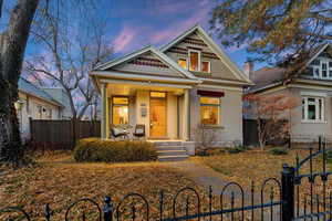 View of front of property with a porch