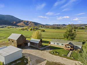 Mountain view with a rural view