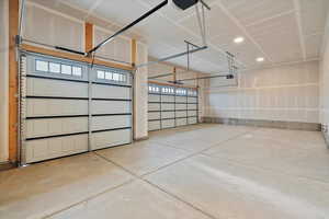 Large garage with oversized 3rd car bay.