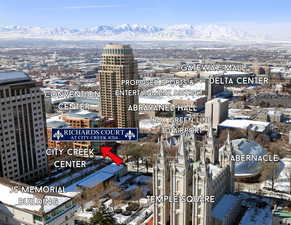 This unit is located in the heart of downtown Salt Lake City, with easy access to everything the city has to offer.