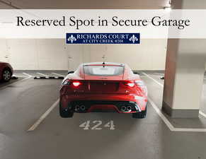 Reserved spot in secure garage