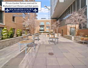 2nd Floor garden terrace reserved for Richards Court owners and their guests.