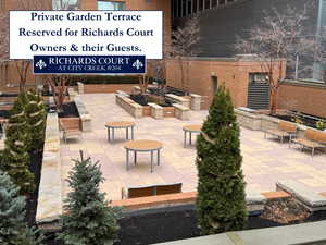 2nd Floor garden terrace reserved for Richards Court owners and their guests.