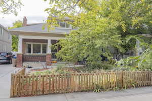 View of front of property with a porch