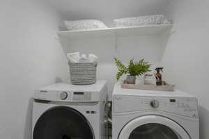 Laundry area with washer and dryer