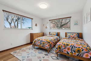 Bedroom featuring light hardwood / wood-style flooring